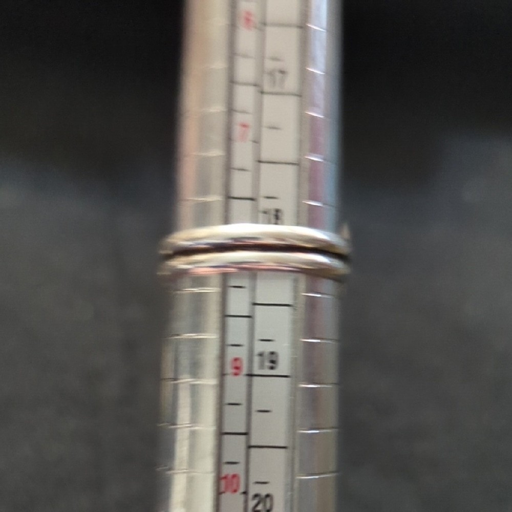 Silver Plated Blue Turquoise Gemstone Square Statement Ring - Size 8-10