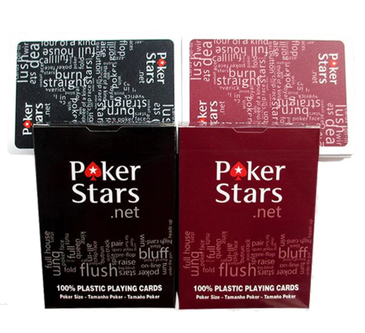 BIG SALE - Poker Stars Copag Playing Cards 100% Plastic Jumbo Index 1 Pair