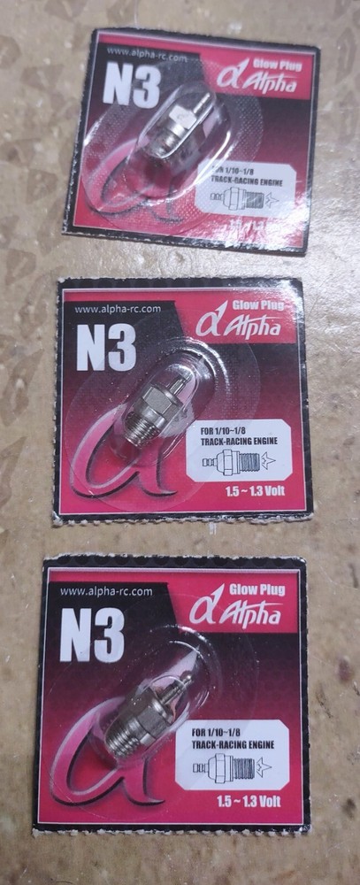 Alpha [NOT TURBO] N3 Hot Glow Plug (3-Pack)