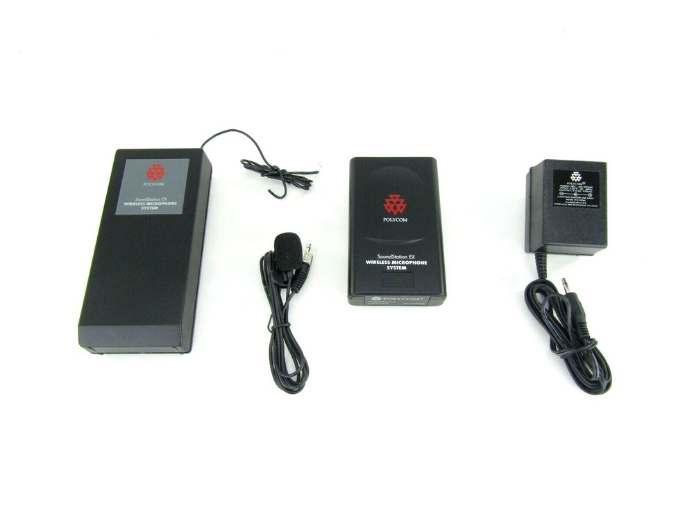 Polycom 203.4 MHZ Wireless Microphone System - TX/RX, Lavalier & AC Adapter