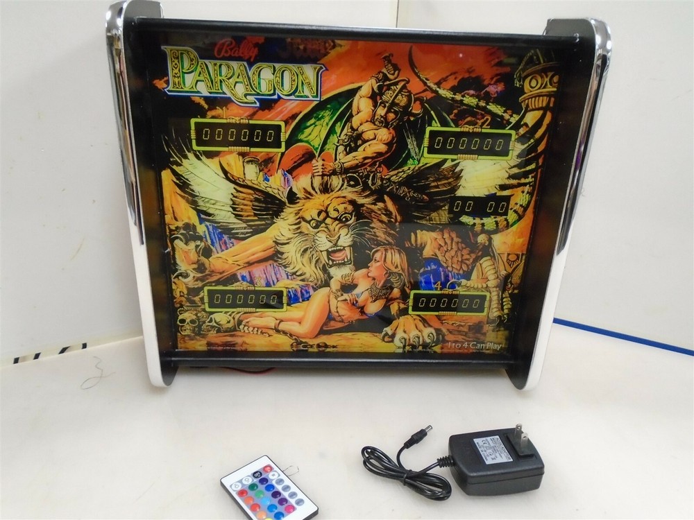 Bally Paragon Pinball Head LED Display light box