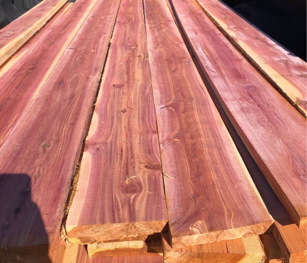 🪵 10 Red Cedar Boards – 1”x5”x8’ Sample Pack | Aromatic | 🚚 Free Freight Ship