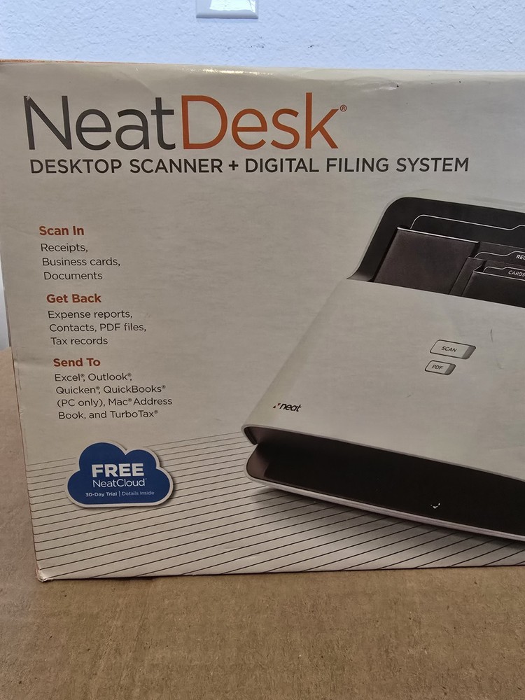 NeatDesk ND-1000 Desktop Scanner Digital Document Filing System OPEN BOX No CD