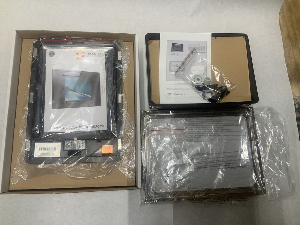 iRoom iDock ejectable iPad Motorized Wall Mount & Back Box Lighting Plug Black