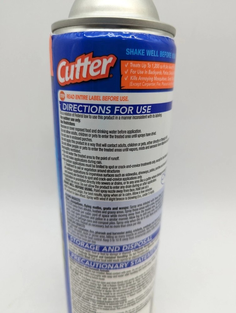 3 PACK - Cutter Backyard Bug Control Outdoor Fogger 16oz Ea