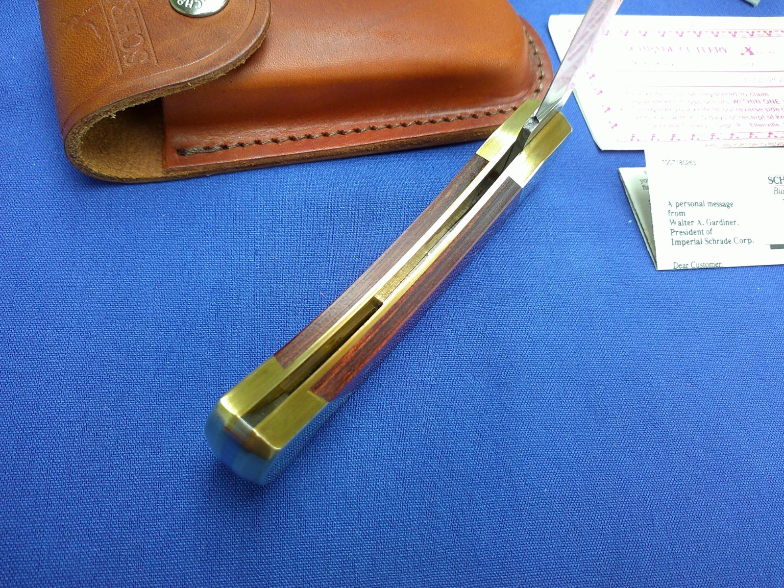 Schrade Uncle Henry LB7 Bear Paw USA Lock Back Pocket Knife w/Sheath NIB