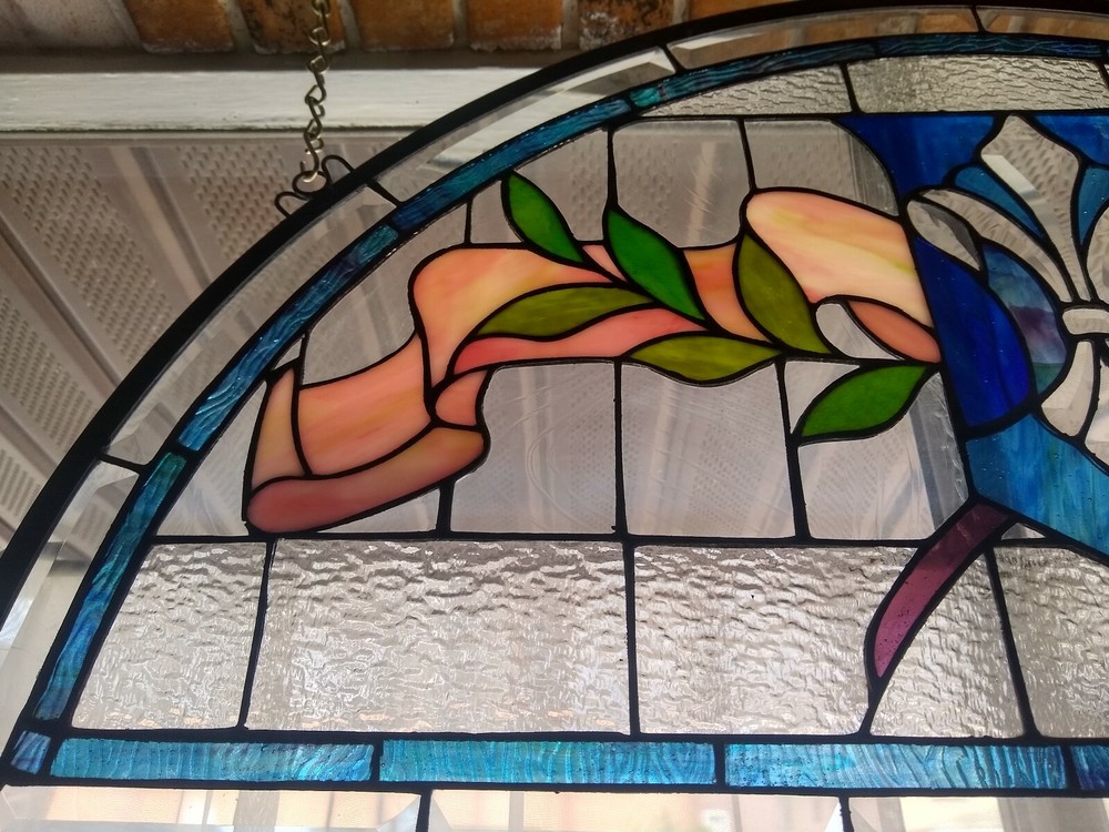 Leaded stained glass window