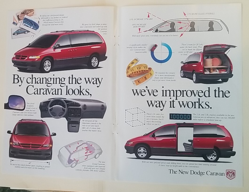 Dodge Caravan Minivan We Thought Of Everything Chapter 3 1995 Vintage Print Ad