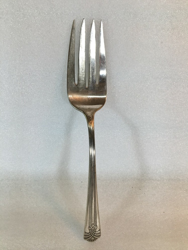 Antique 1938 Vogue Silver Plate Serving Fork