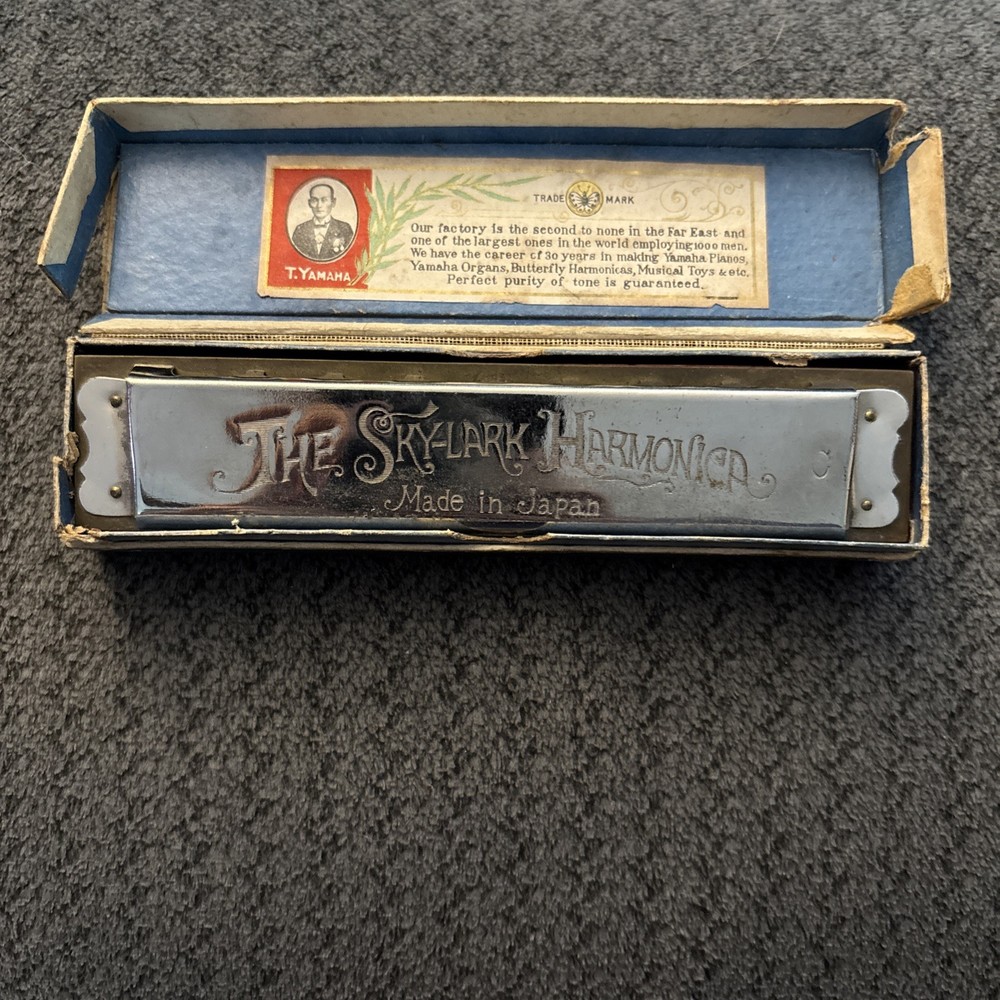 Skylark Harmonica Butterfly Trademark With Box