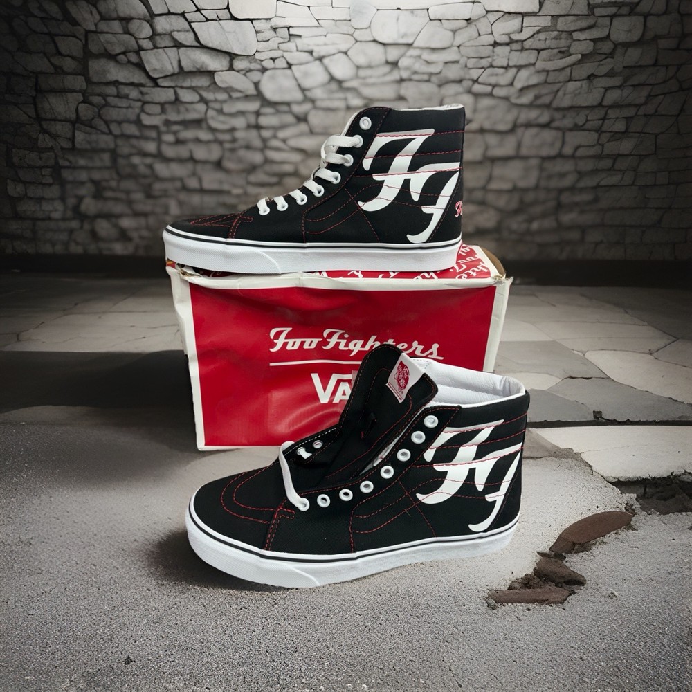 Foo Fighters 25th Anniversary Vans-NEW