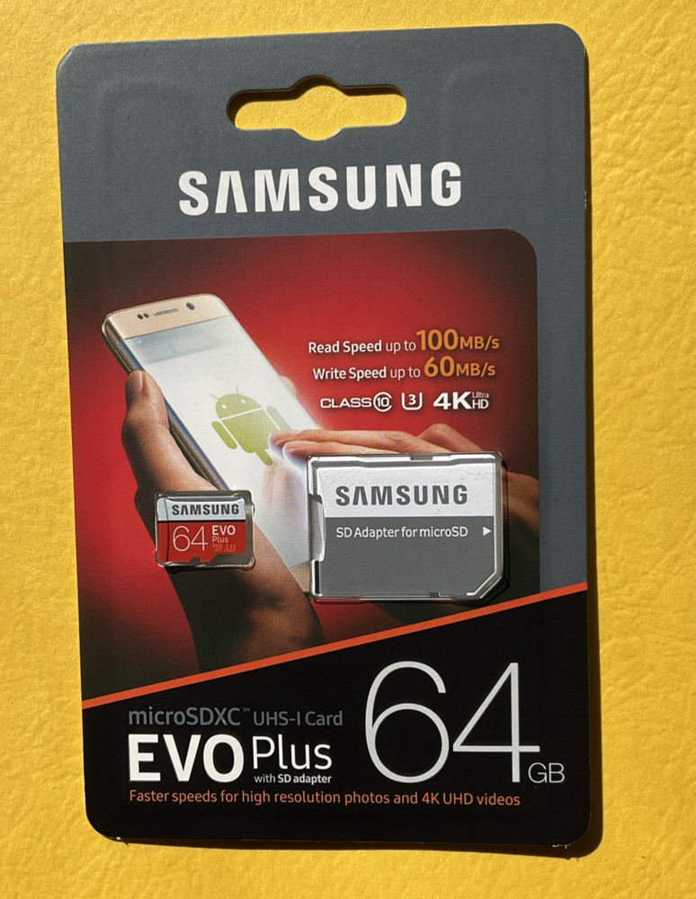 NIP - Samsung EVO Plus 64GB MicroSD Micro SDXC Memory Cards