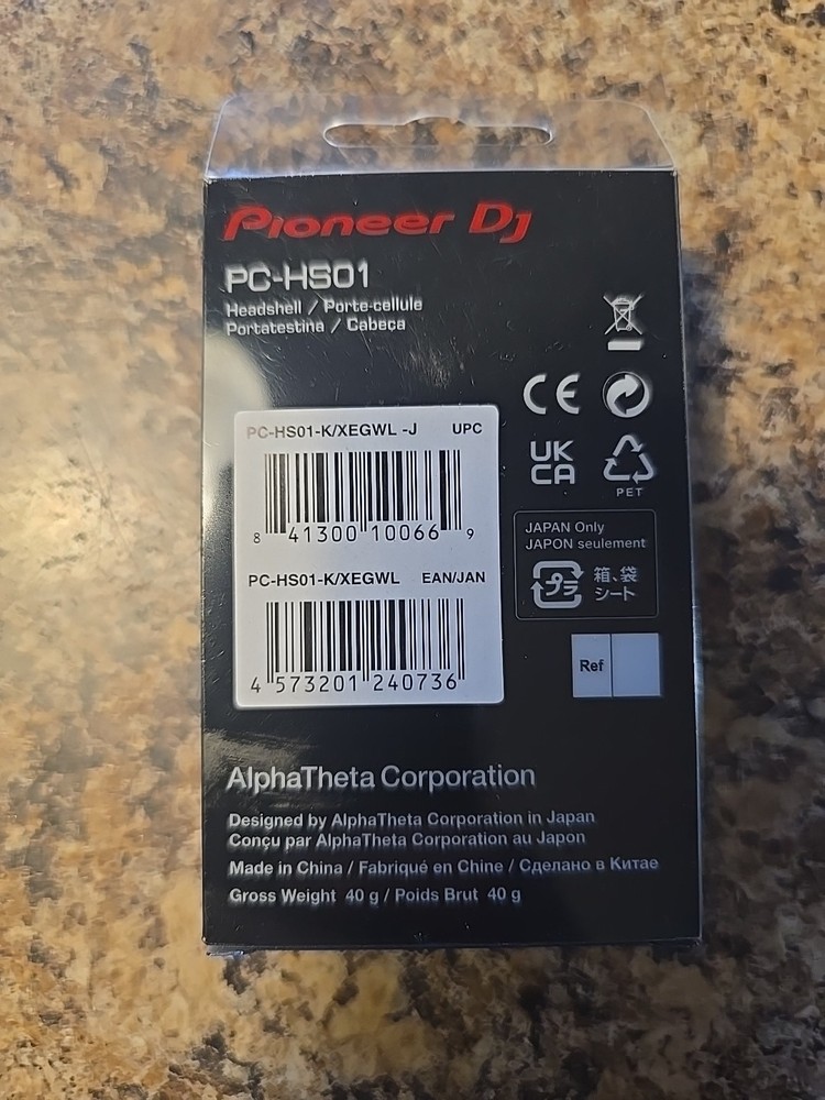 Pioneer DJ PC-HS01 - DJ Turntable Headshell (Black)