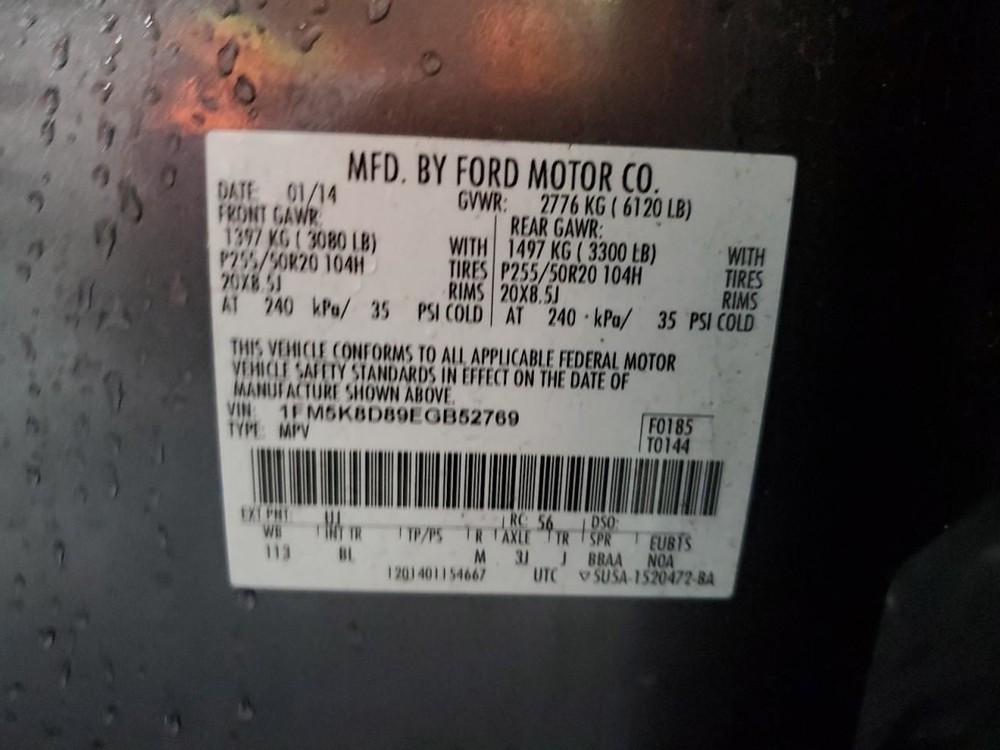 CONTROL PANEL OEM 14-15 FORD EXPLORER 1YR WRNTY