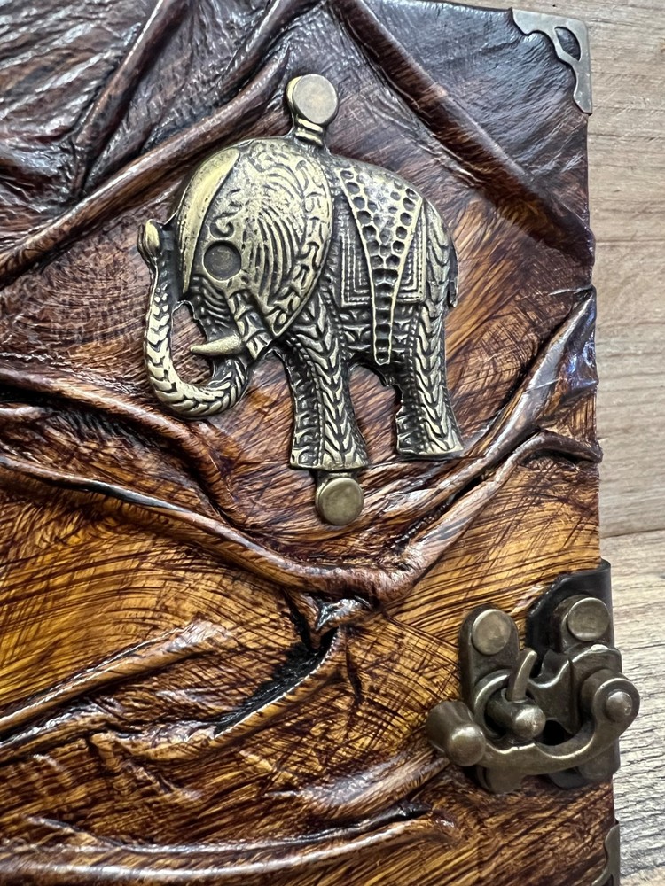 Elephant Handcrafted Journal 6" x 4.5"