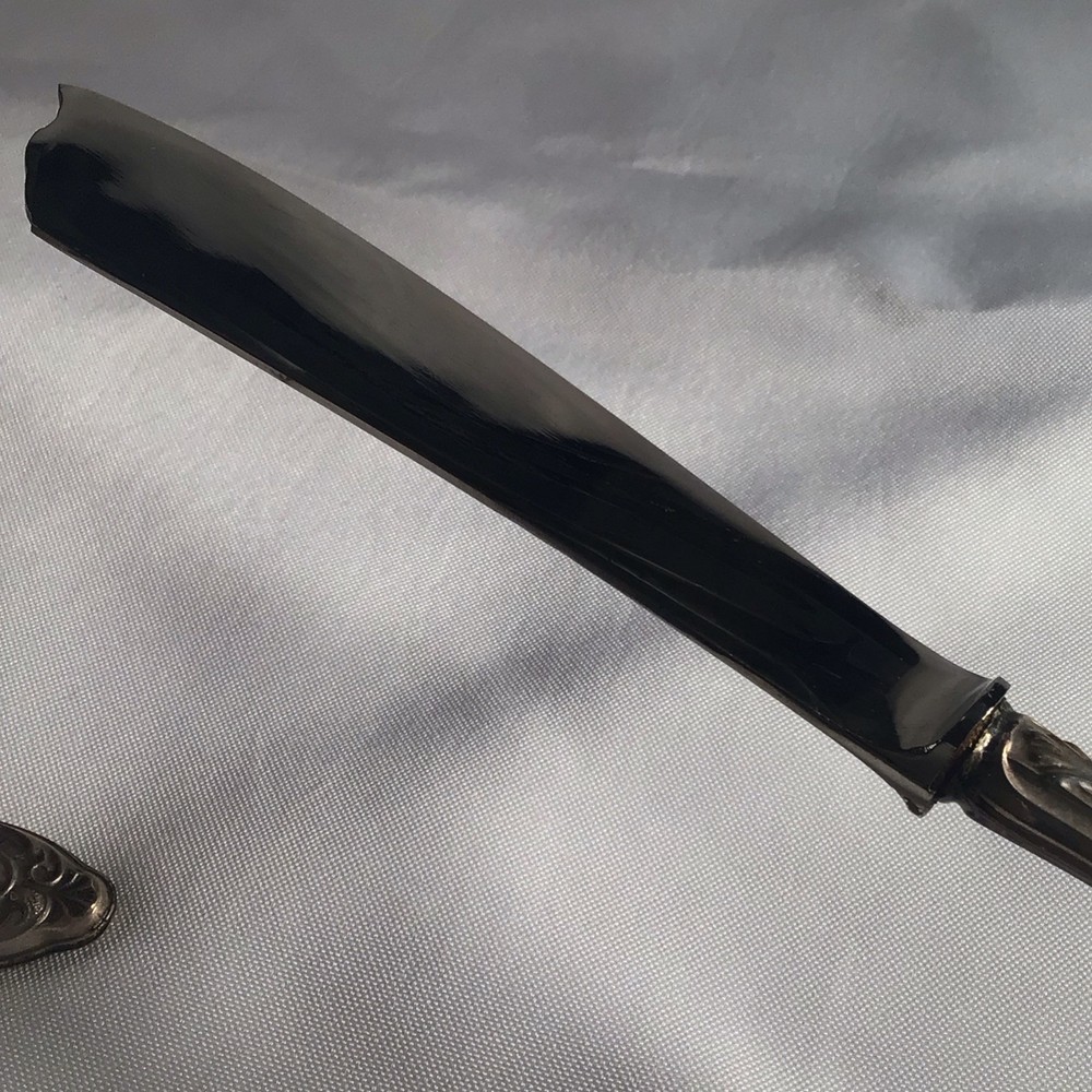 OLD CAKE SLICER AND SERVER, SILVER PLATED, HIGHLY DETAILED