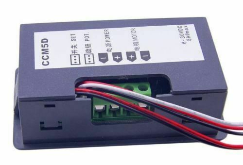 DC 6-30V 12V 24V 8A PWM Motor Speed Controller With Digital Display & Switch