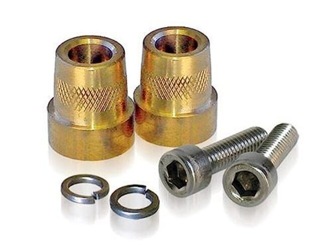 586 Tall Brass Post Adaptor (M6 Thread), GOLD,SILVER