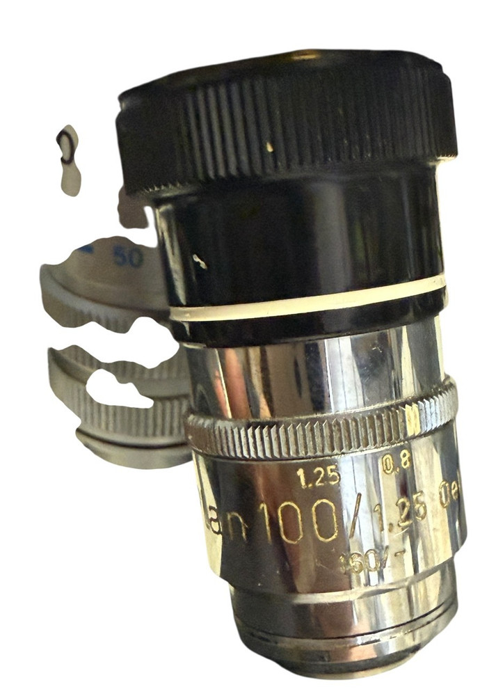 Leitz Laborlux D Microscope Trinocular Oil 50x DPlan Illuminator Germany