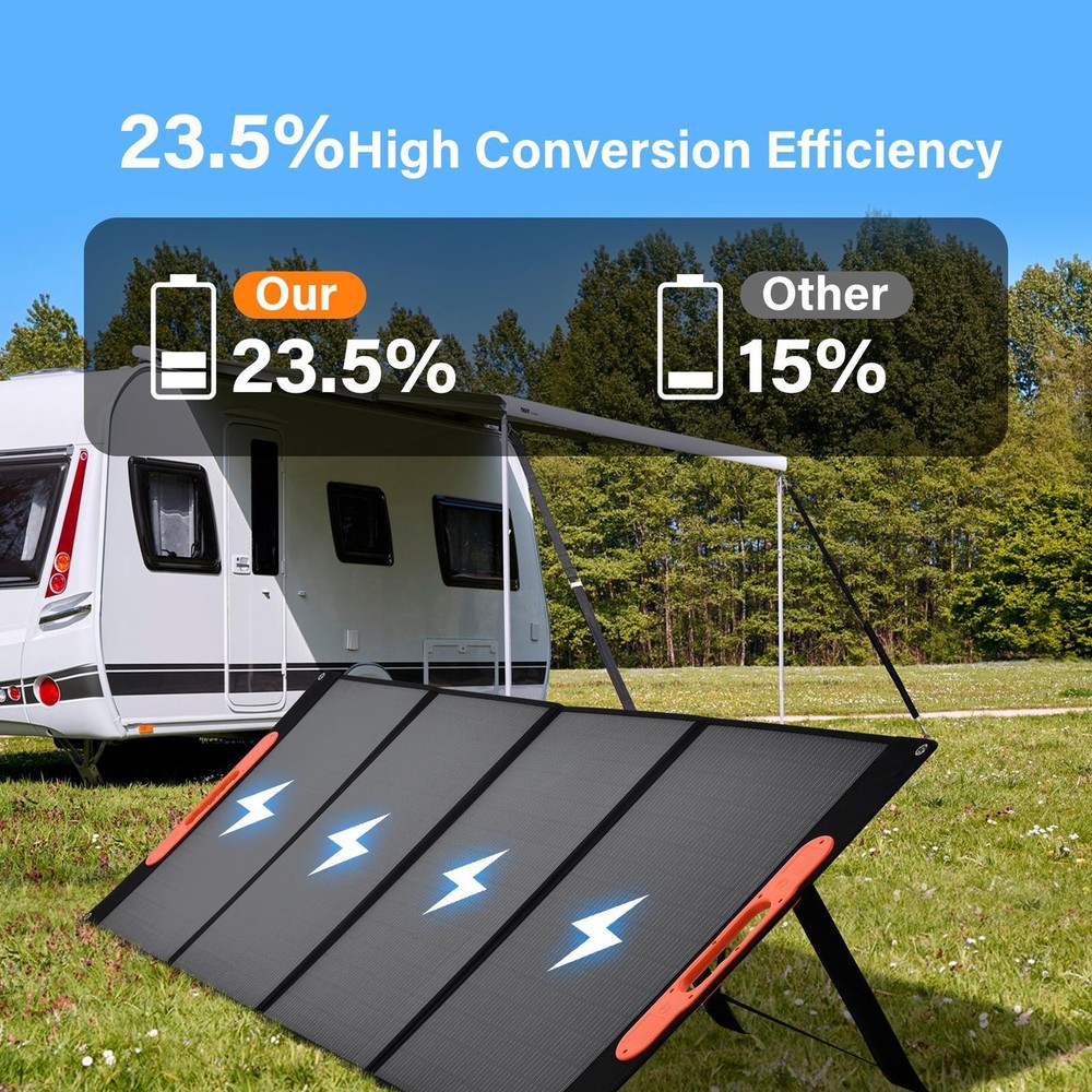 200W 400W Portable Foldable Solar Panel Kit For Solar Generator For Camping