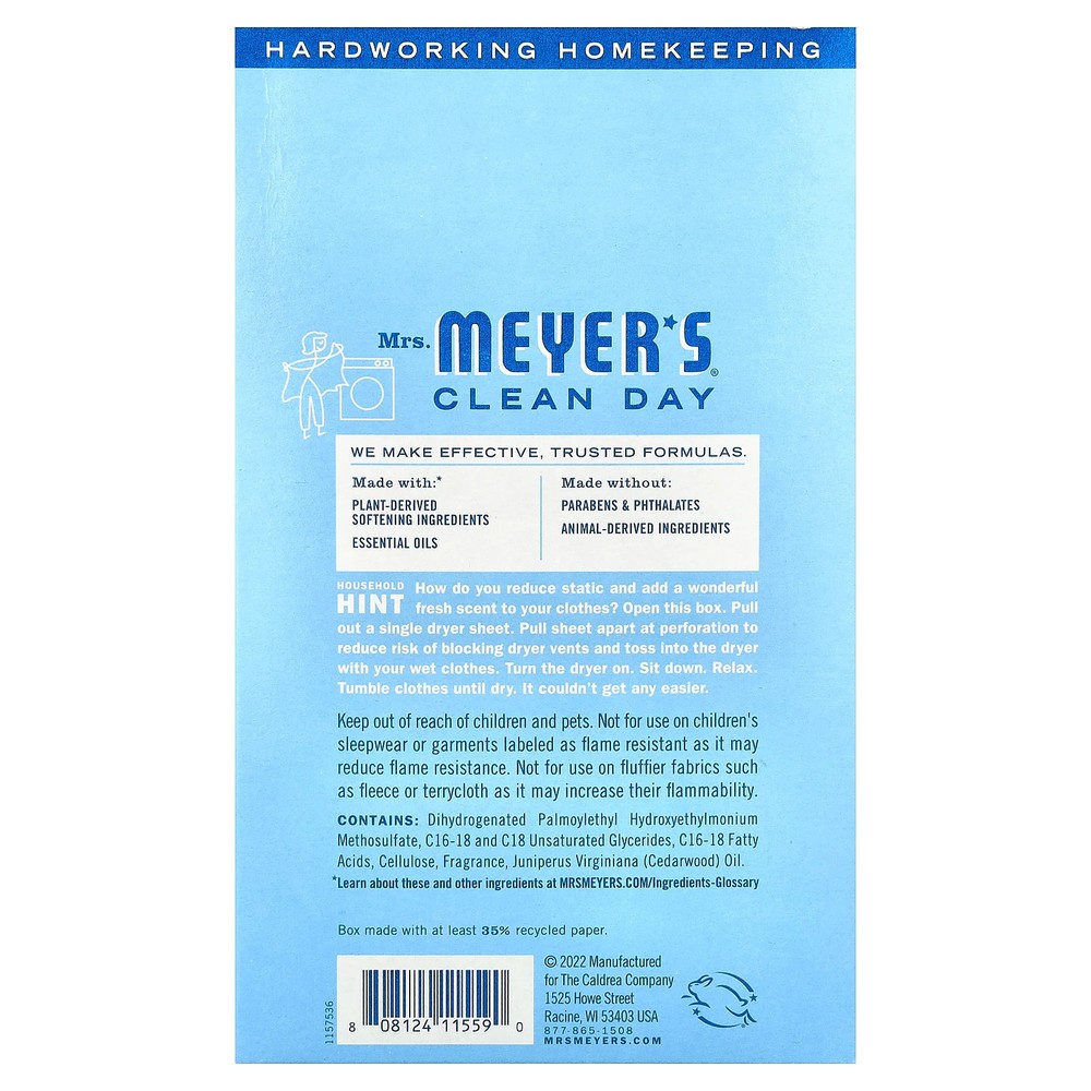 Dryer Sheets, Rain Water , 80 Sheets