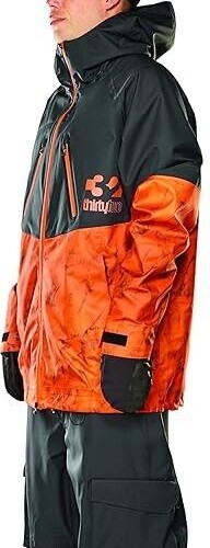 THIRTYTWO Men's TM-3 Jacket - BLACK/ORANGE - Medium - NWT