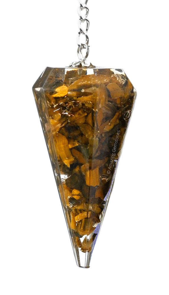 Tiger Eye Orgone Pendulum