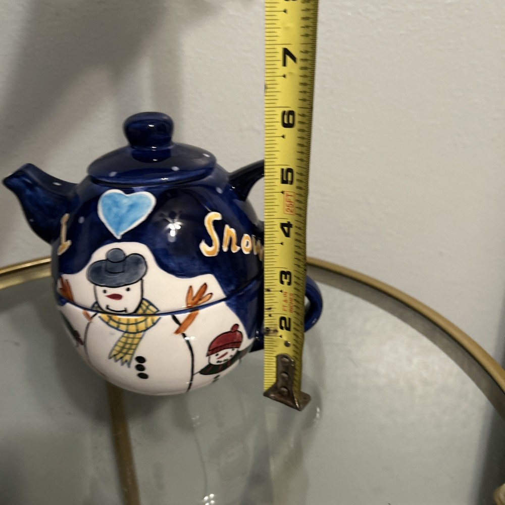 3 Pc. Snowman Teapot