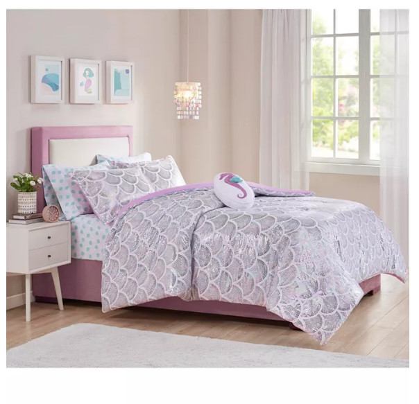 JLA Home Aqua 5-Pc. Twin Comforter Ensemble