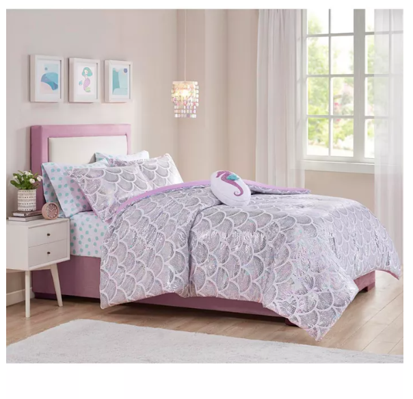 JLA Home Aqua 5-Pc. Twin Comforter Ensemble