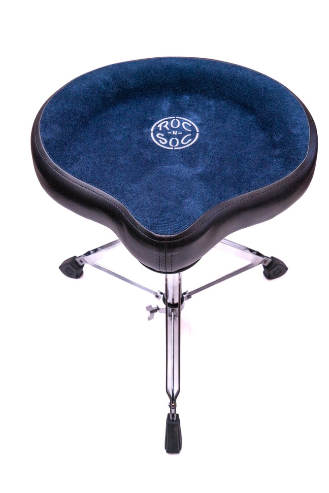 Nitro Gas Drum Throne with Original Saddle, Blue