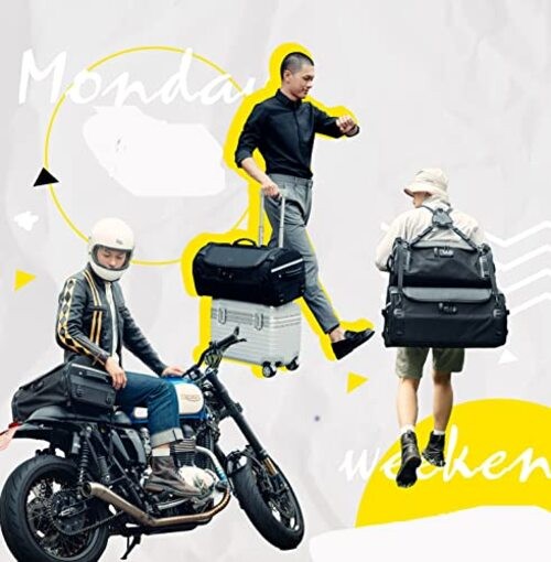 Stackable Tail Bag, Three sizes, Motorcycle Rear Seat Bag with Waterproof 22L