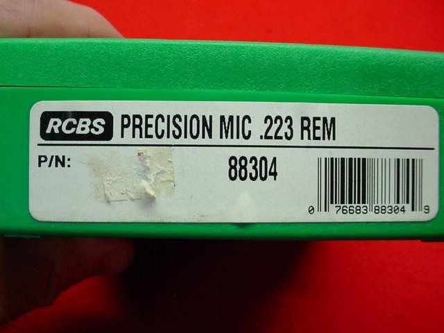 RCBS- .223 Rem.- Precision Mic w/Instructions - Nice !!