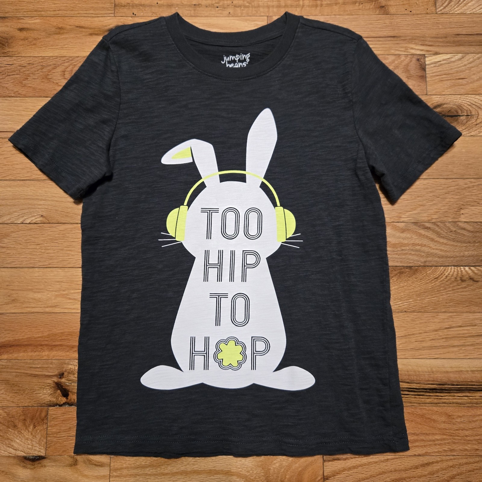 Boys Bunny Too Hip To Hop T-Shirt Easter Size 10