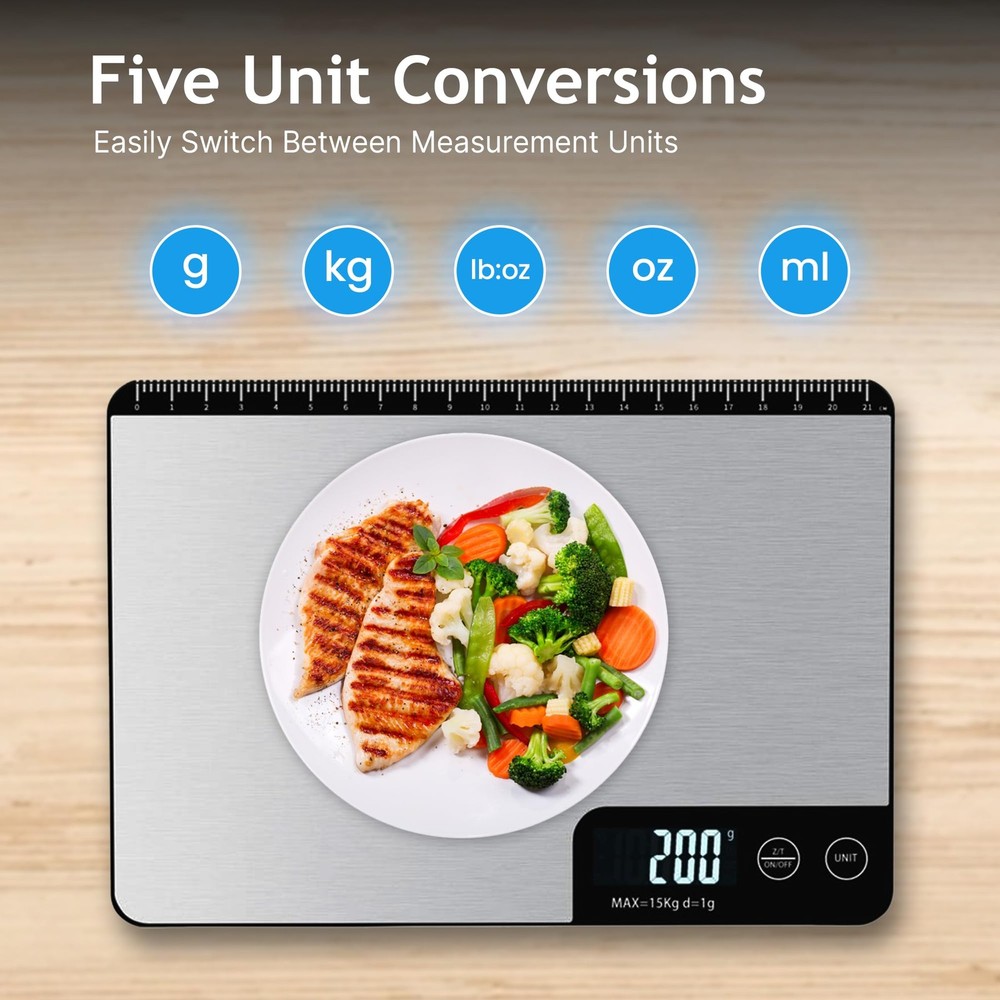 Smart Food Scale with App, Digital Kitchen Scale, Baking Scale, Calorie Scale...
