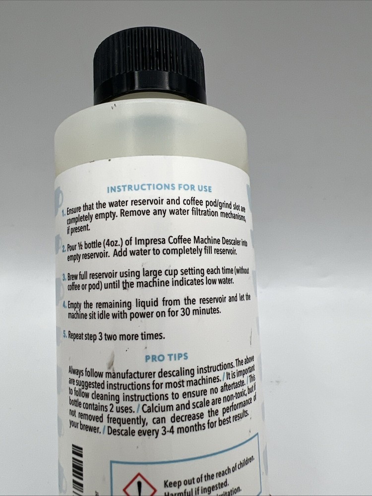 Keurig Descaler (2 Uses Per Bottle) Universal Descaling Solution 4 Pack