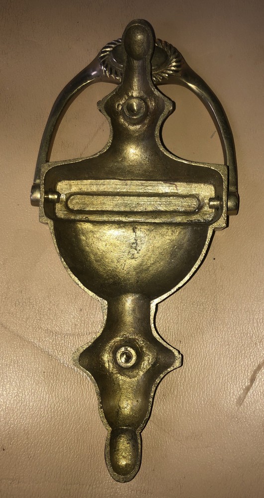 SOLID BRASS DOOR KNOCKER 7 1/2”GEORGIAN