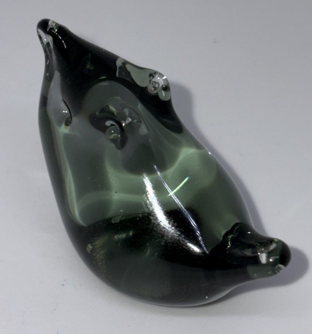 Vintage Nils Landberg Signed Glass Mouse Sweden