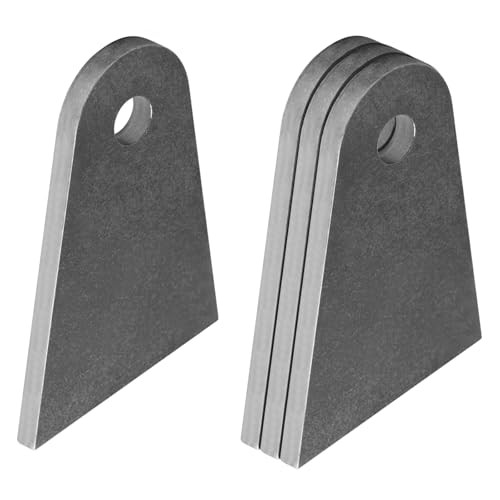 4 Pack Offset Weld-On Tabs, 4-7/8" Height, 5/8" Bolt Hole, Flat Chassis