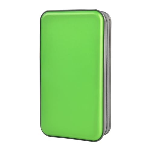 CD Case Hard Plastic CD Holder Protective DVD Disc Storage 96 Capacity Green