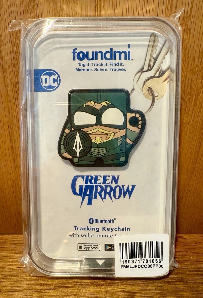 foundmi Remote Bluetooth tracking keychain GREEN ARROW | SEALED