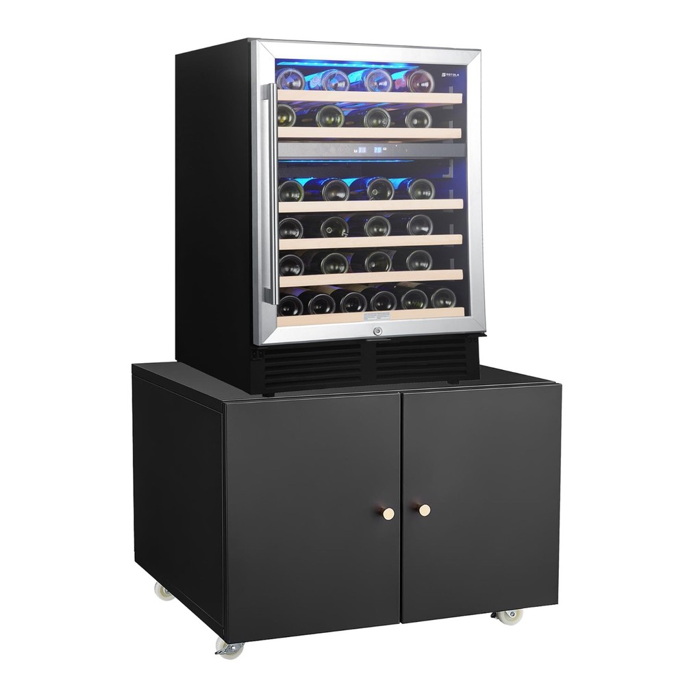 Mini Fridge Stand with Storage Mobile Mini Fridge Shelf Refrigerator Stand Table