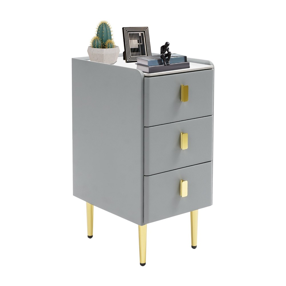 Modern Nightstand Bedside Table Side End Table with Storage Cabinet for Bedroom