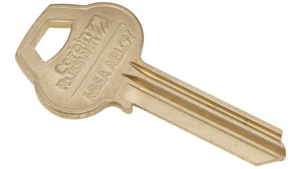 Single Section Standard Bow Key Blanks, Nickel Plated