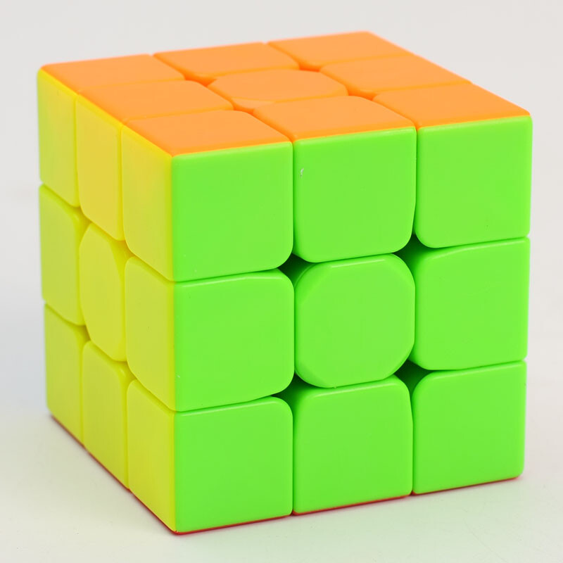 3X3x3 StickerLess Magic Cube Speed Smooth Cube Educational Toy Cube - Qiyi