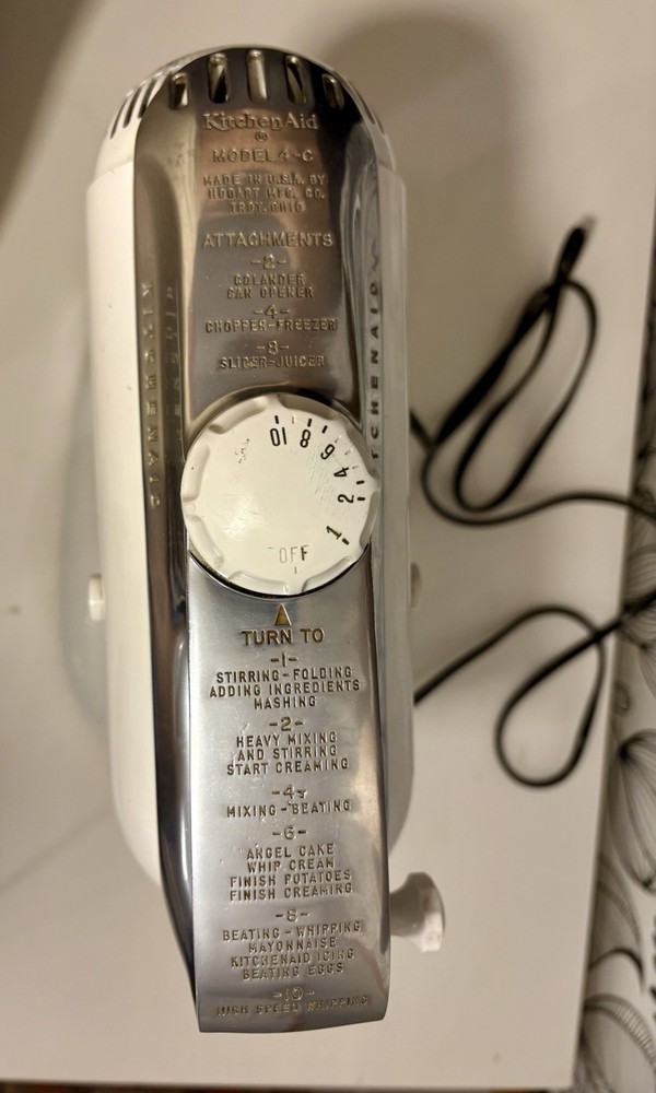 Vintage Kitchenaid Mixer Model 4C
