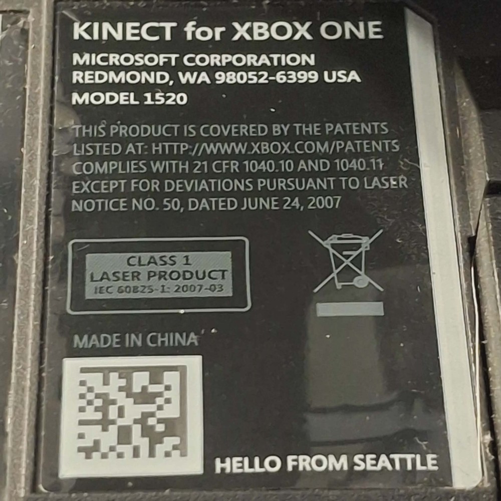 Microsoft Xbox One Kinect Sensor Bar - Black