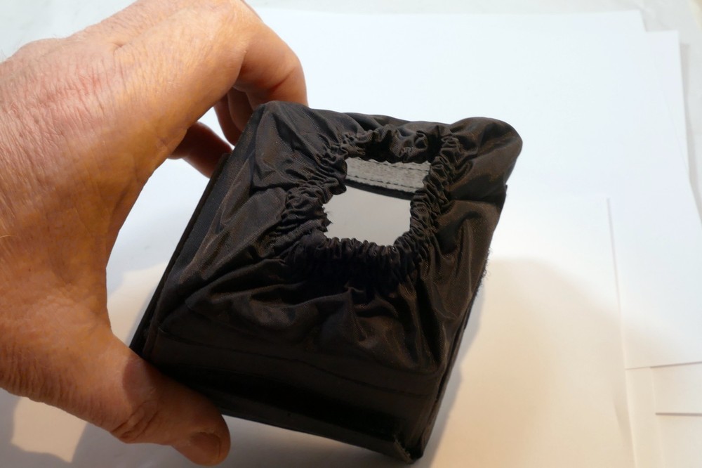 3.5X3.5" Mini SoftBox Flash diffuser soft dome w/ hook and loop honeycomb filter