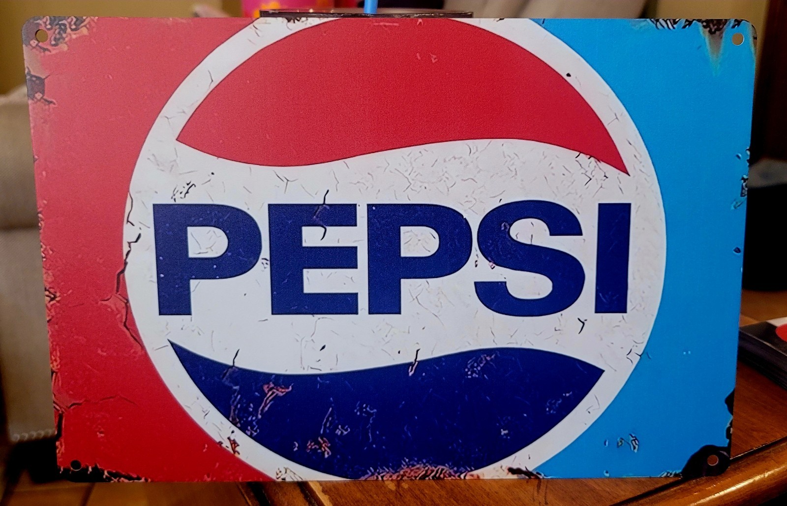 Pepsi Rustic Aluminum Metal Sign 8x12 Inches In Size New Soda pop