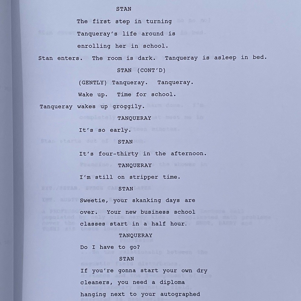 American Dad Original 2008 Production Used Table Draft Script G-String Circus Ep